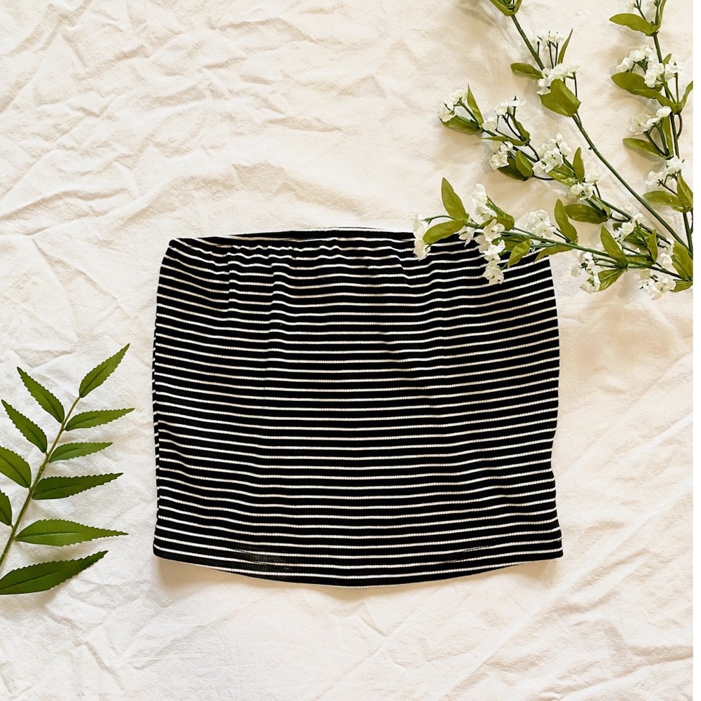 striped tube top